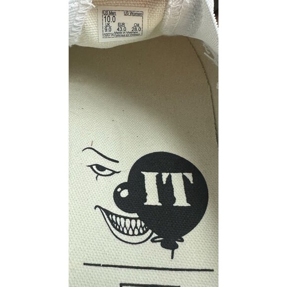 Vans Classic Slip-on X House Of Terror "It Pennywise" 10 Rare - Picture 11 of 12